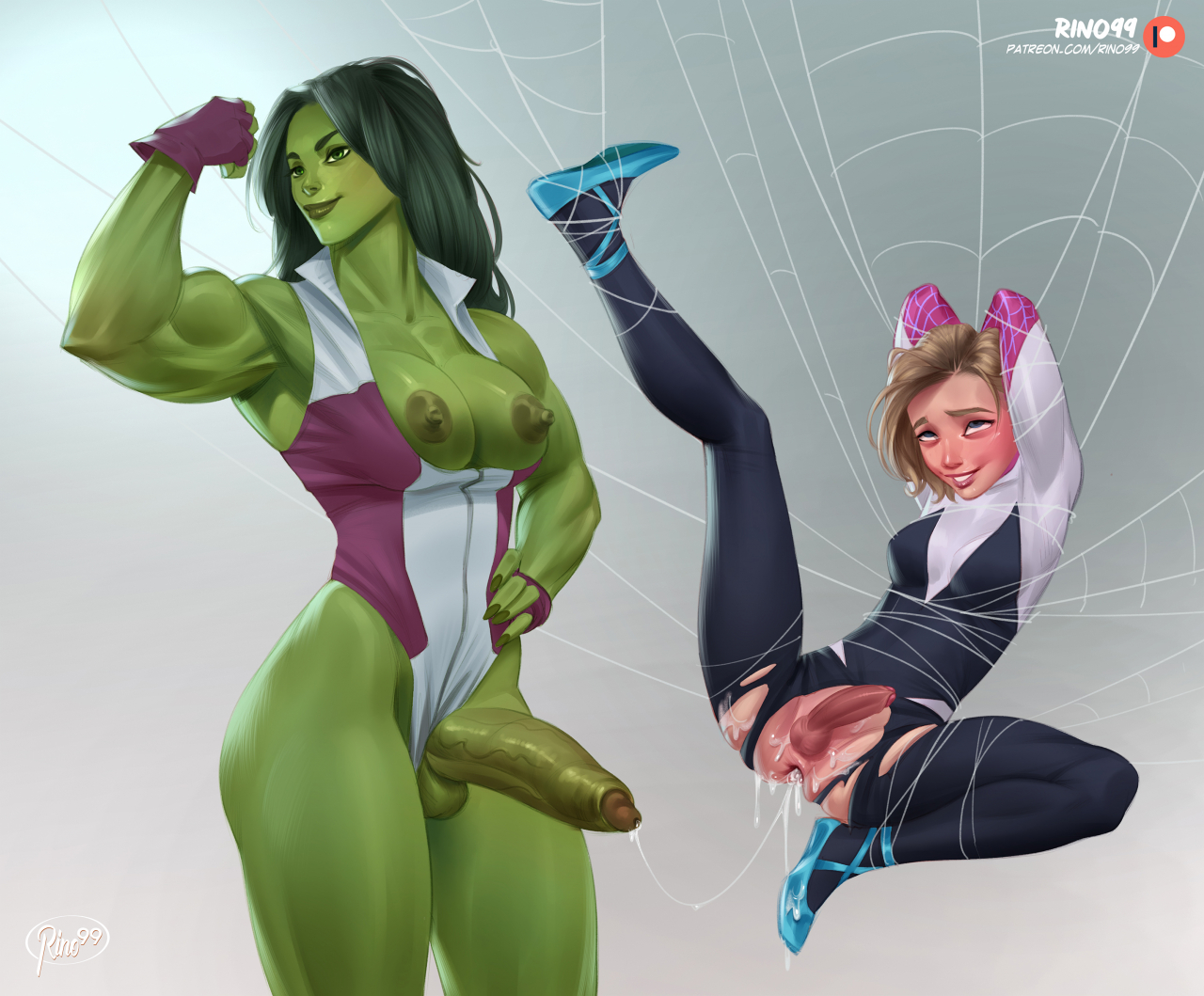 she-hulk-vs-spyder-gwen.